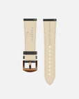 Grey Leather strap - pin buckle rust