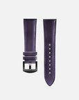 Purple Leather strap - pin buckle anthracite