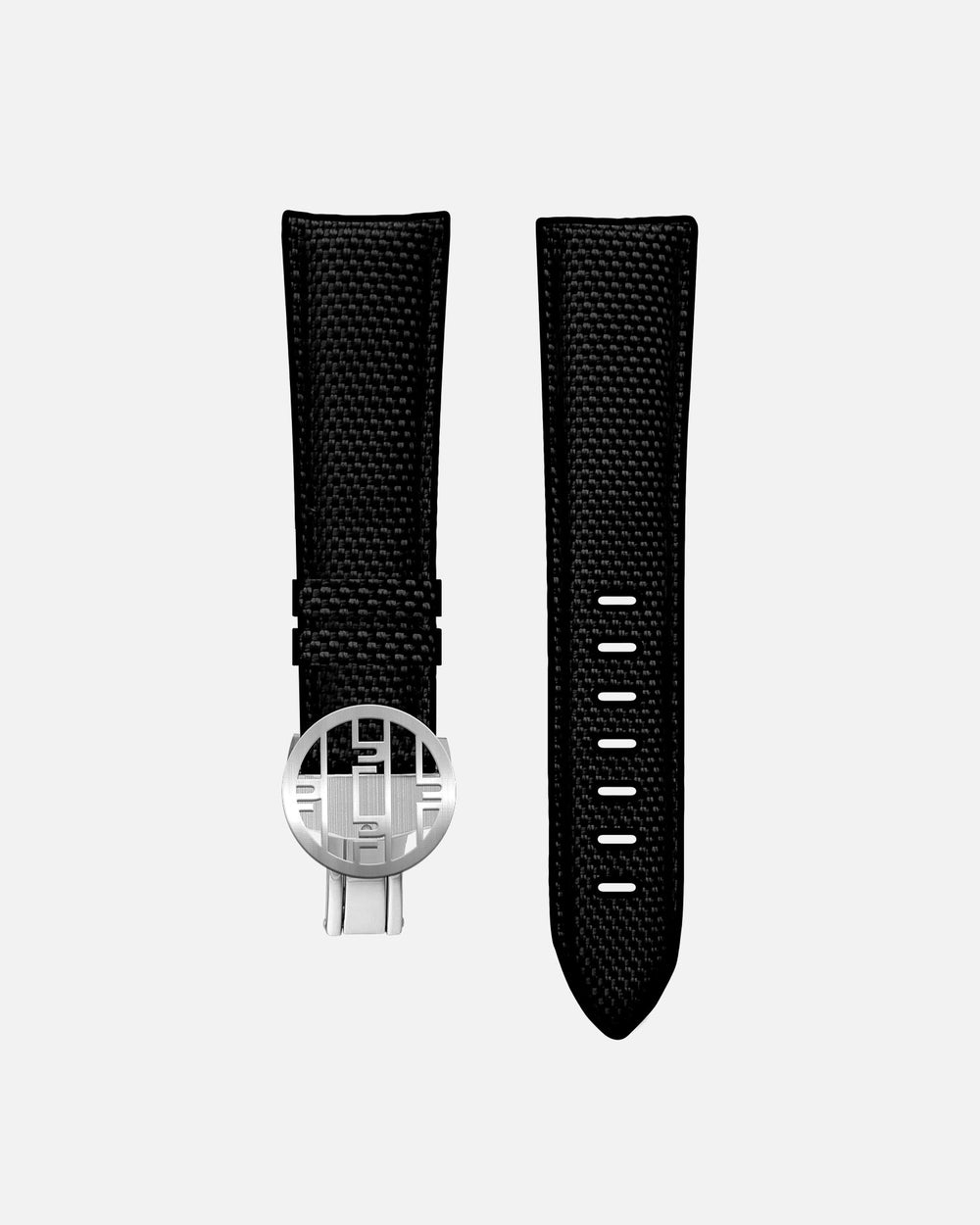 Black Textile strap - butterfly clasp